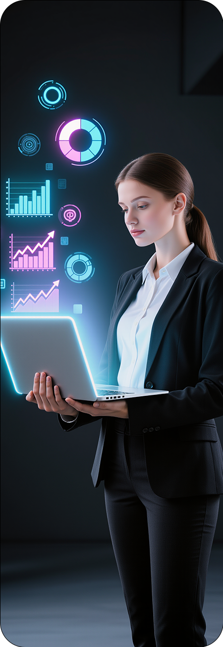 Wanita profesional investasi